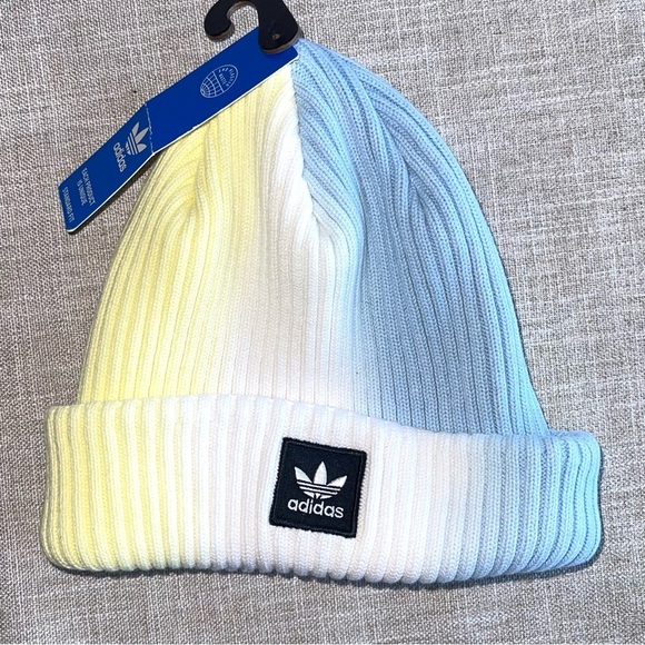NWT ADIDAS Unisex Originals Colorwash in Ambient Sky Blue and Pulse Yellow OSFA‌ - Picture 2 of 3